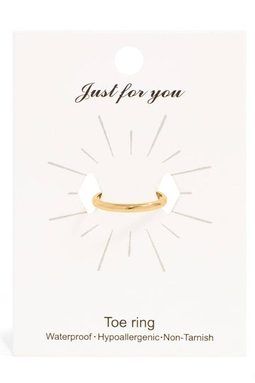 Minimalist Toe Ring - Gold