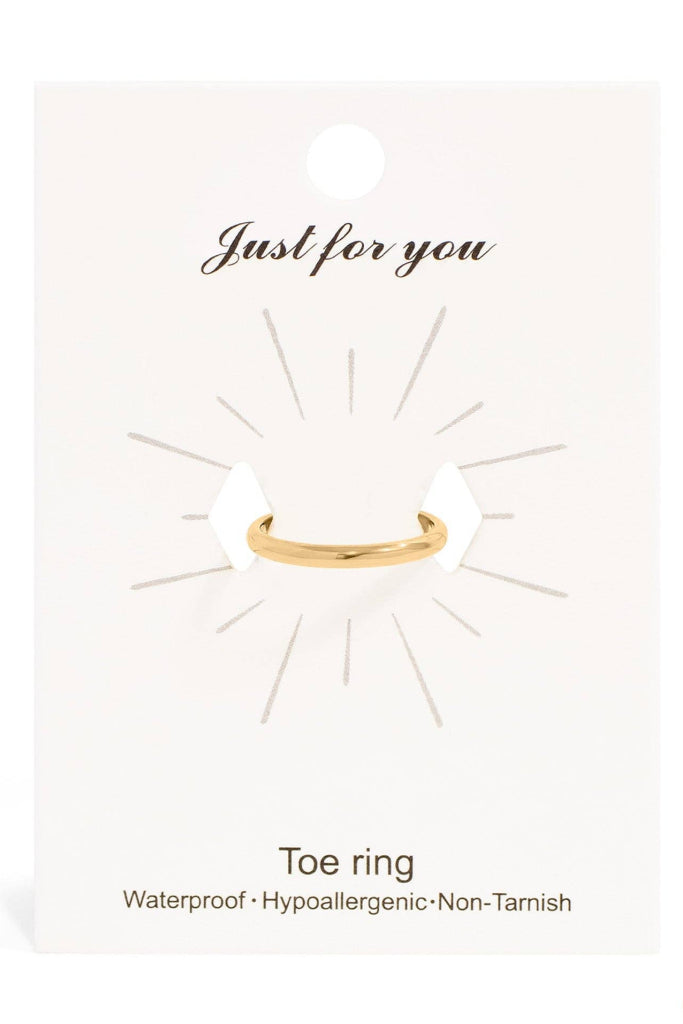 Minimalist Toe Ring - Gold