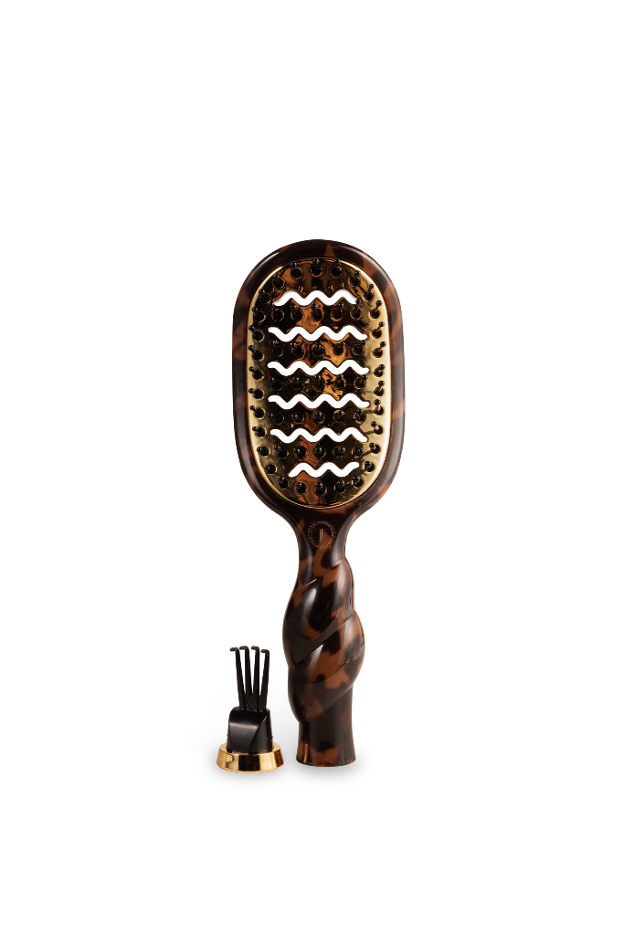TELETIES  Mini Vented Brush - Tortoise