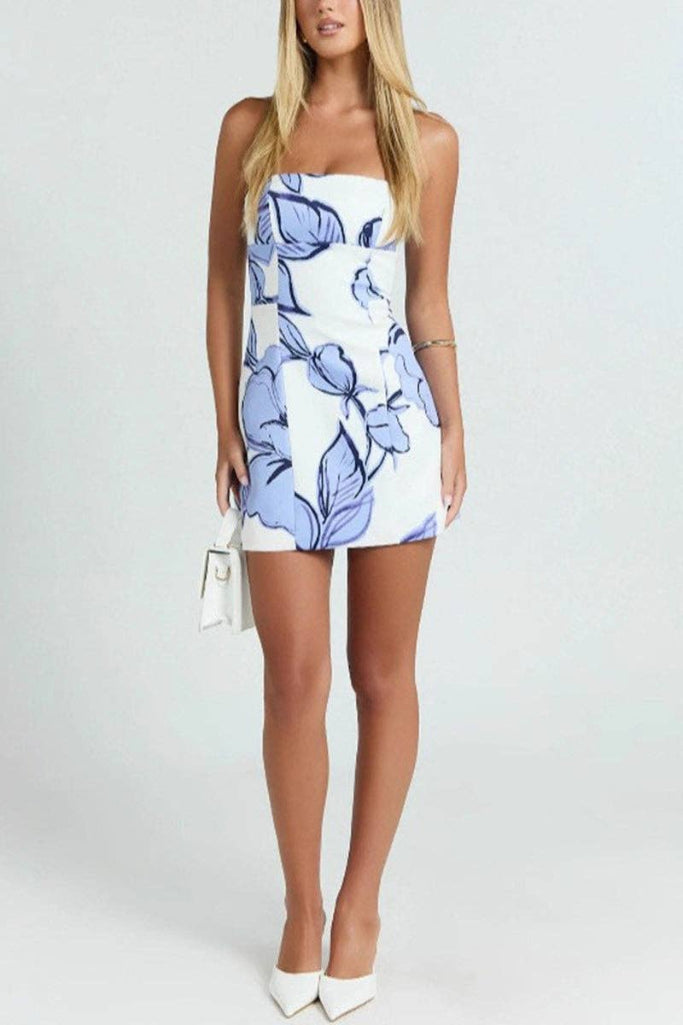 Mady Floral Dress- Blue