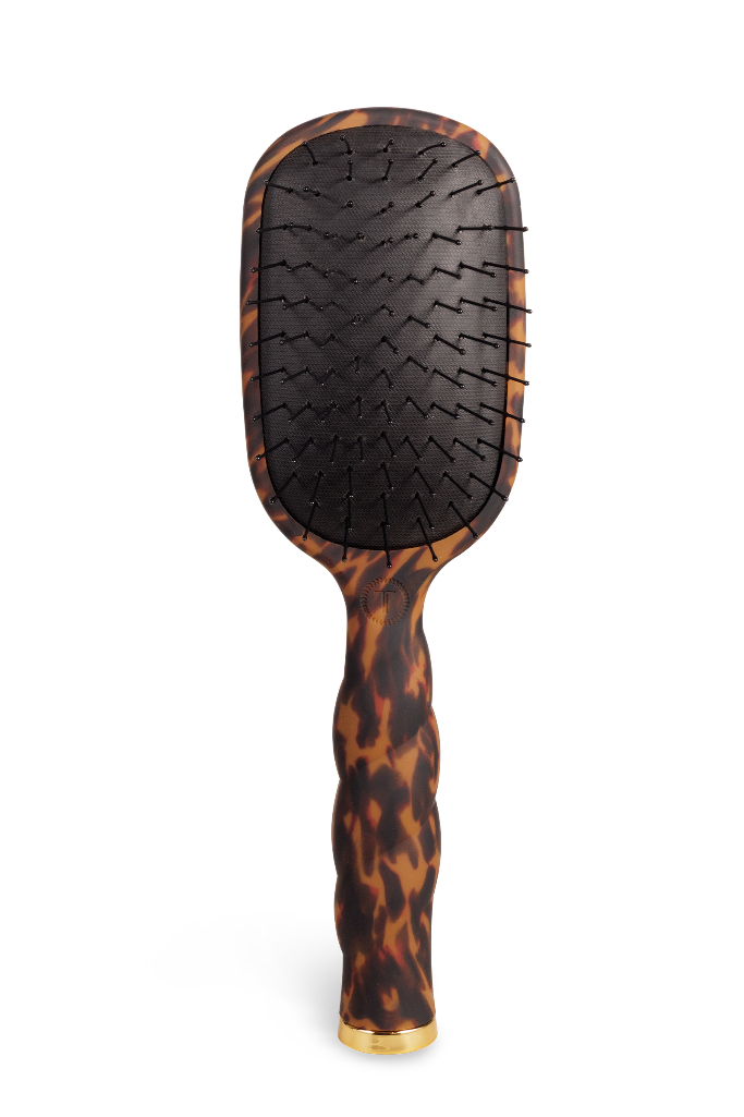 TELETIES  Detangler Hair Brush for Fine Hair - Tortoise