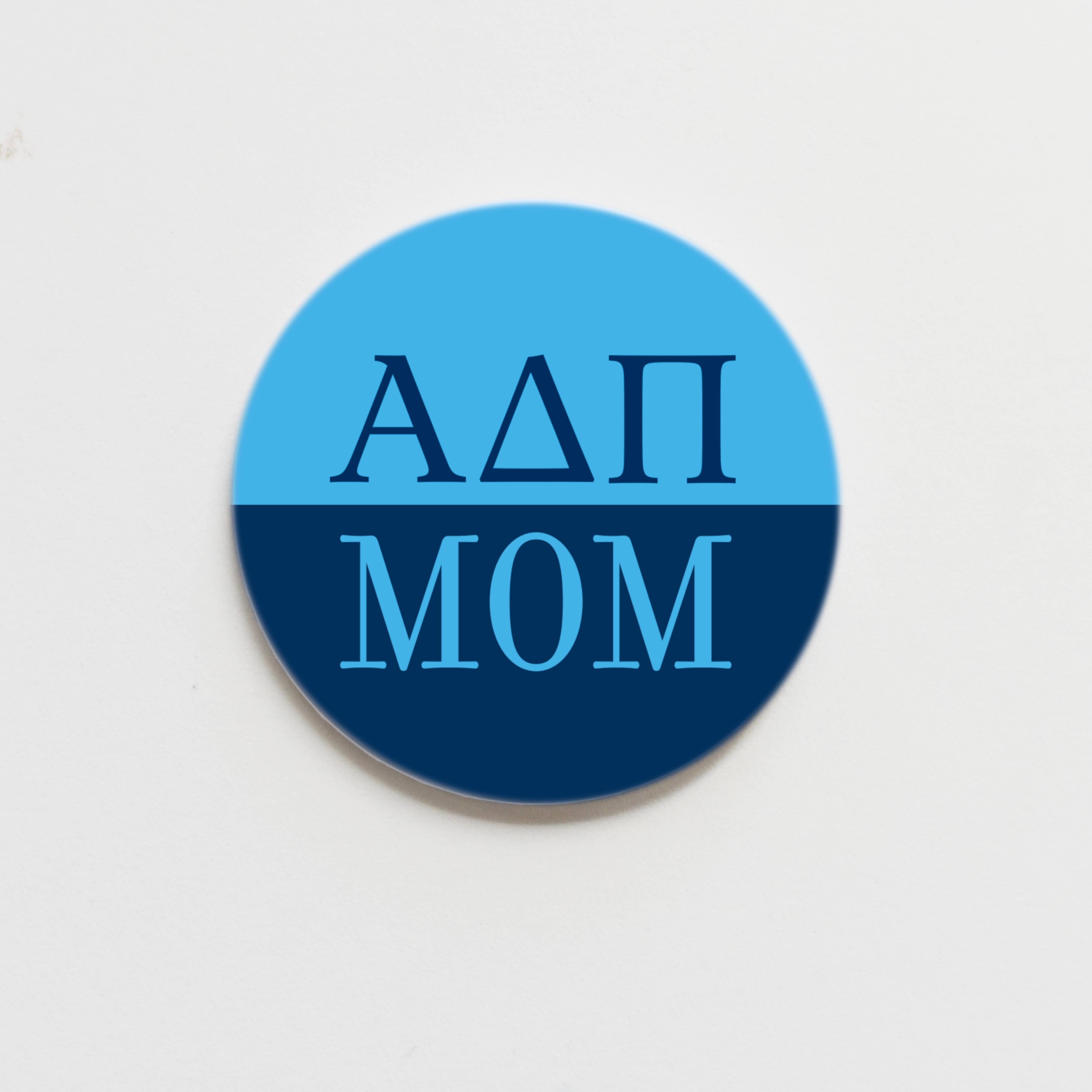 Alpha Delta Pi Mom Button - 2.25 inch