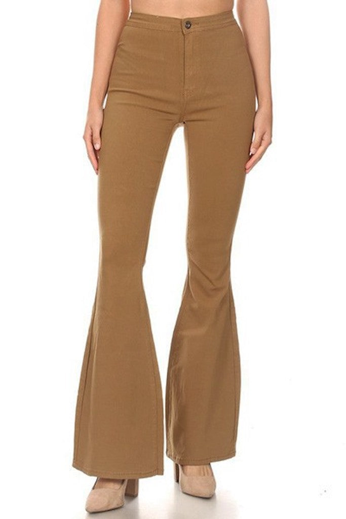 All The Views Flare Pants - Mocha