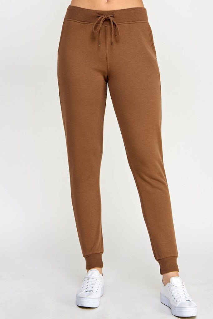 Jump To Conclusions Joggers - Walnut