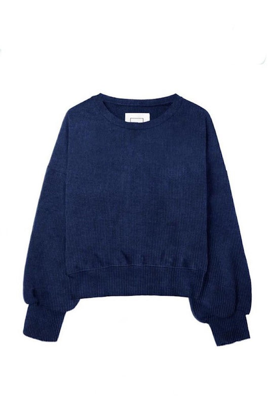 Wide Open Sweatshirt- Navy