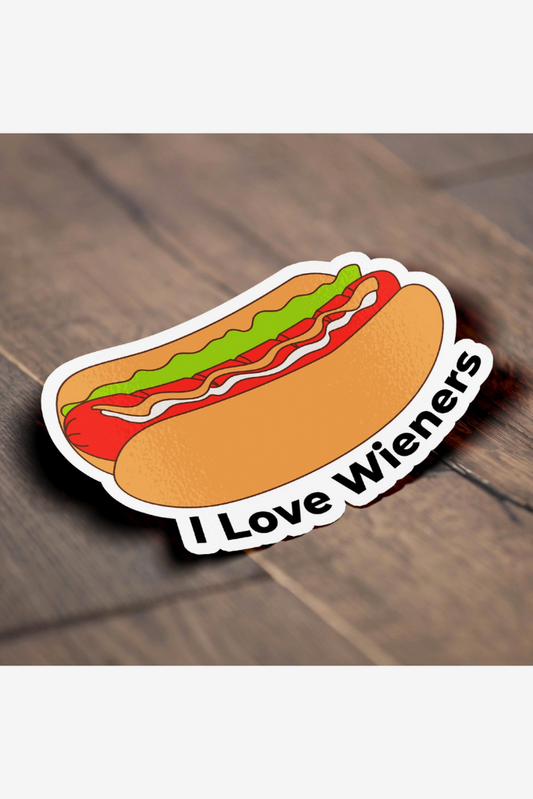 I Love Wieners Sticker