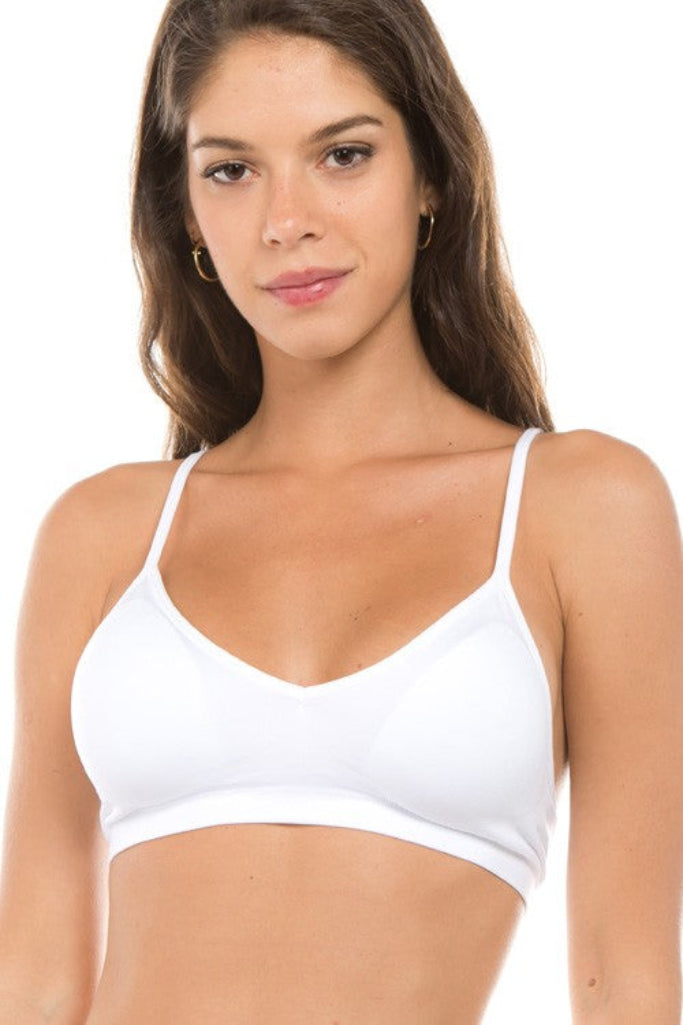 Holly Seamless Bralette - White