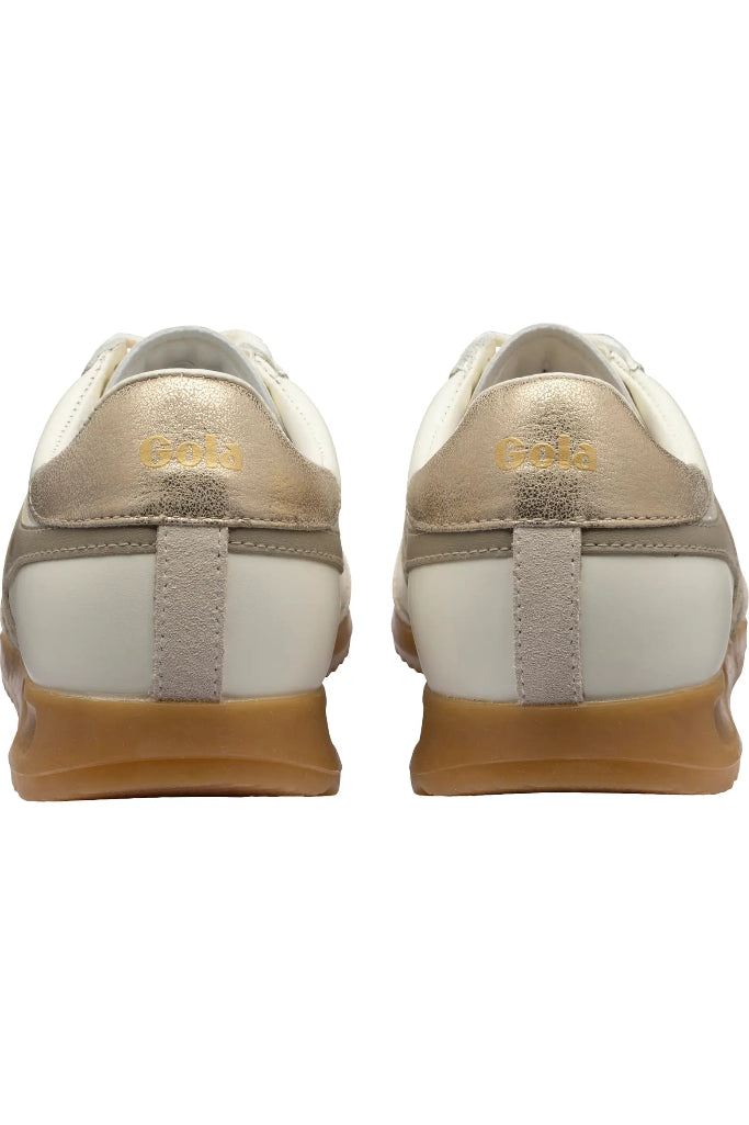 Gola Torpedo Sneakers - Off White/Bone/Gold