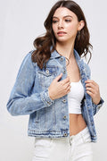 Next Up Denim Jacket- Light Wash