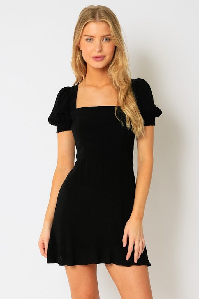 Hestia Mini Dress- Black