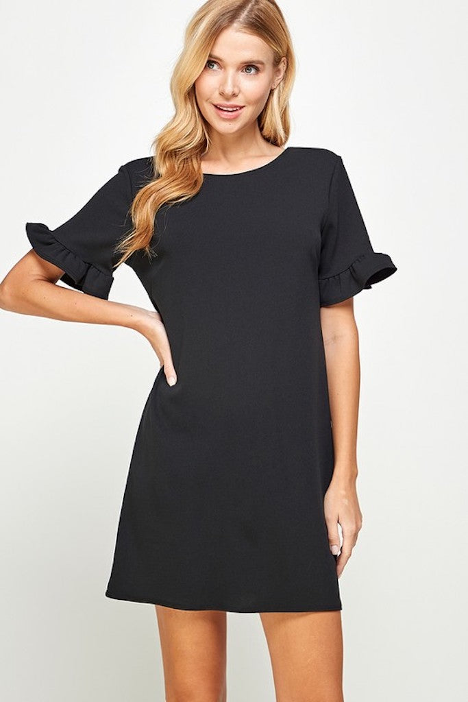 She&#039;s Better Mini Dress- Black