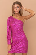 An Eternity Dress- Fuchsia