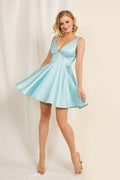 Deloris Mini Dress- Sky Blue
