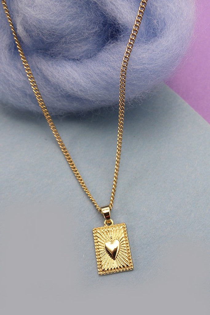 Loving Heart Necklace- Gold