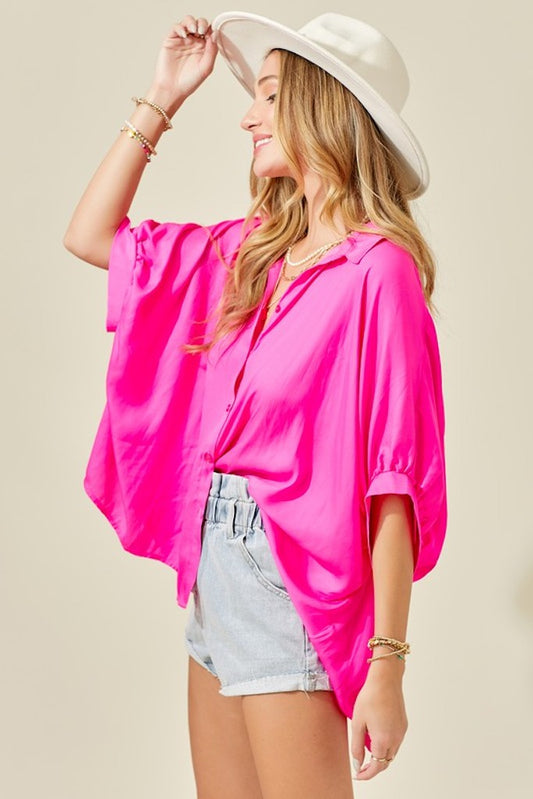 Midnight Rain Top- Pink