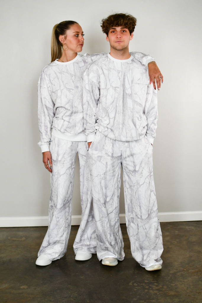 Tooloolah Baseline Crewneck Sweatshirt - White Camo