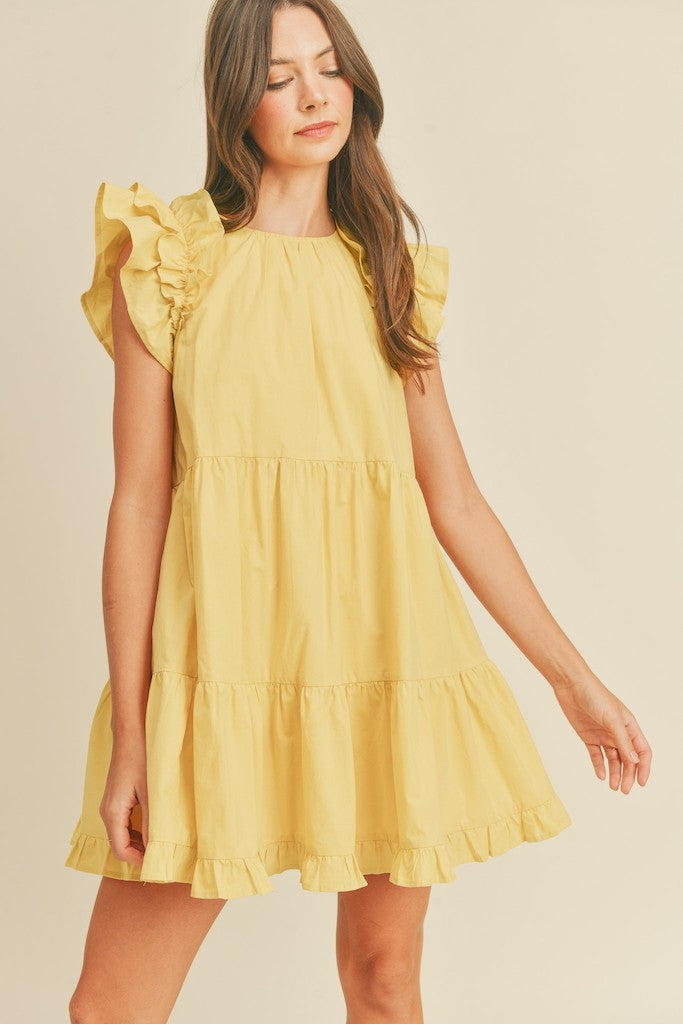 Back And Forth Dress- Yellow