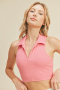 Beautiful Day Crop Top- Pink