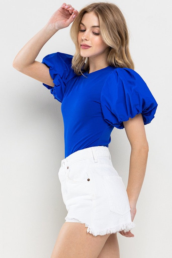 Blank Space Bodysuit- Blue