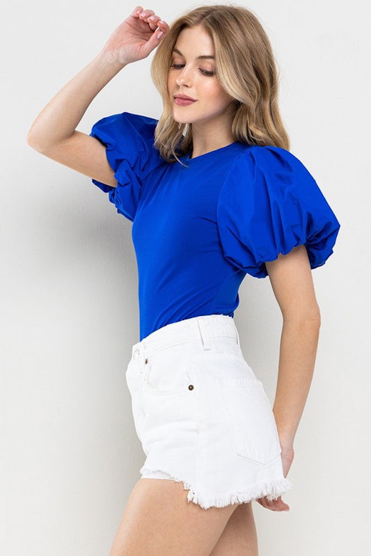 Blank Space Bodysuit- Blue