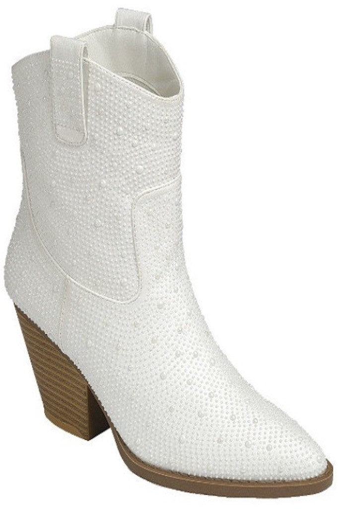 Internal Melody Booties- Ivory