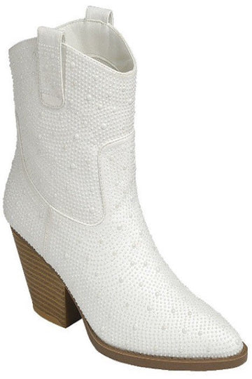 Internal Melody Booties- Ivory