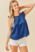 Takes Practice Top- Navy