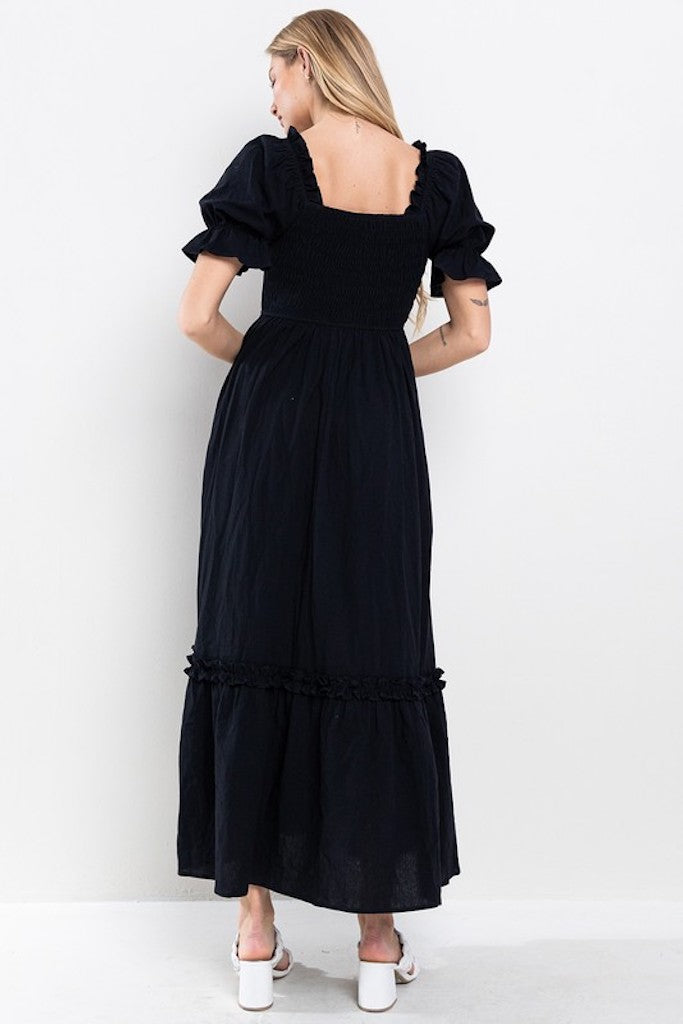 Dinner Date Maxi Dress- Black