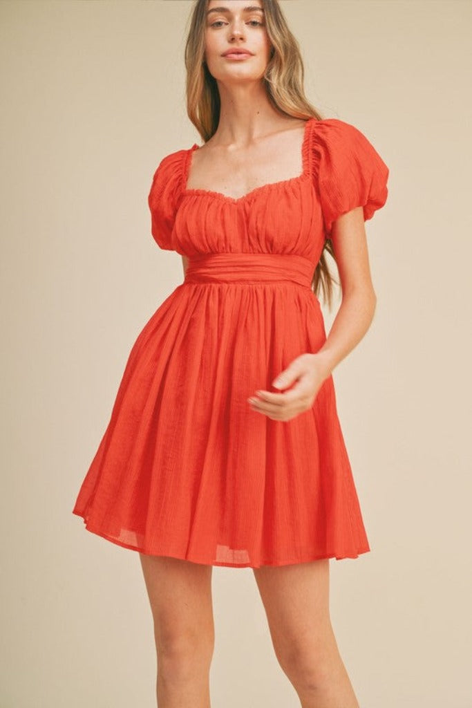 Undercover Mini Dress- Red