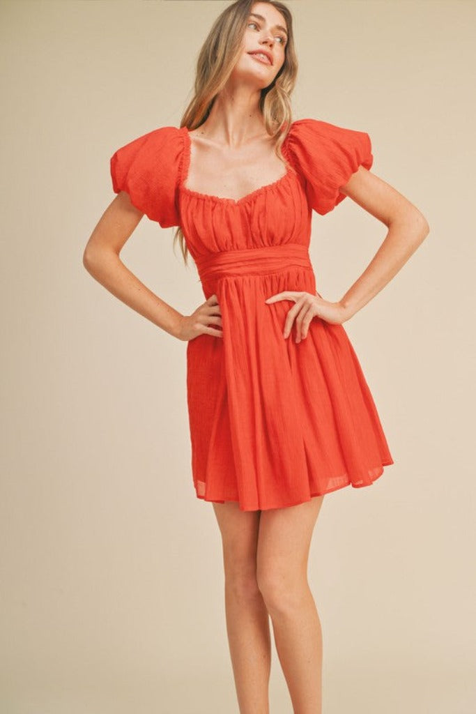 Undercover Mini Dress- Red