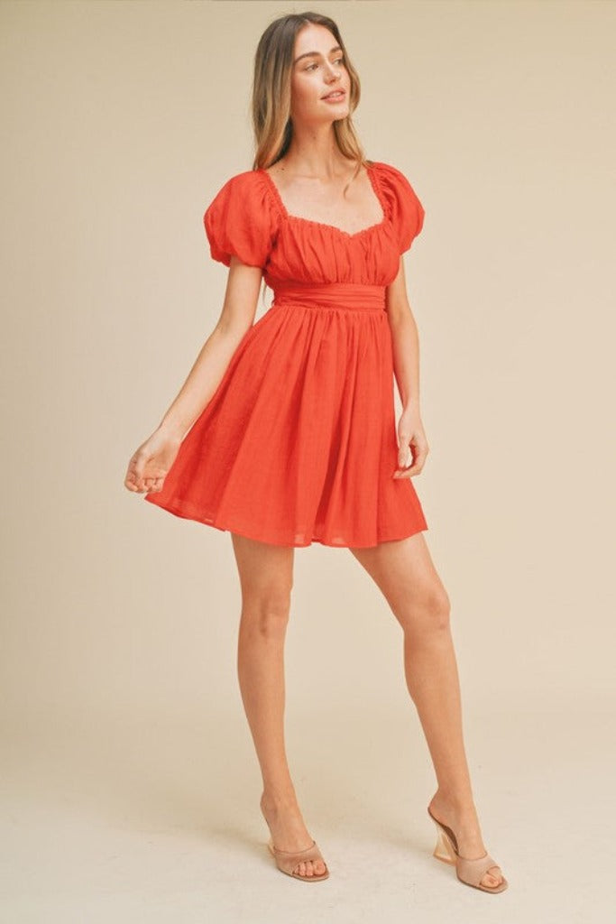 Undercover Mini Dress- Red