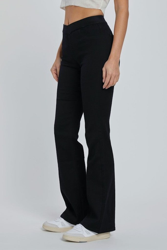 Aniston Flare Jeans- Black