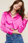 Can't Be Tamed Crop Top- Pink