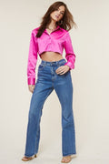 Can't Be Tamed Crop Top- Pink