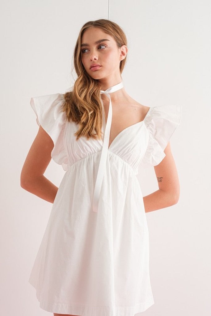 Noella Mini Dress- White