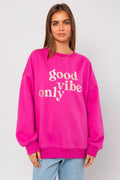 Good Vibes Only Sweatshirt- Pink
