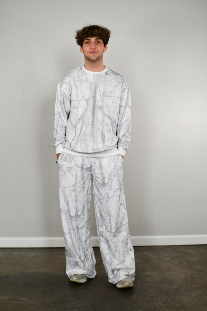 Tooloolah Baseline Crewneck Sweatshirt - White Camo