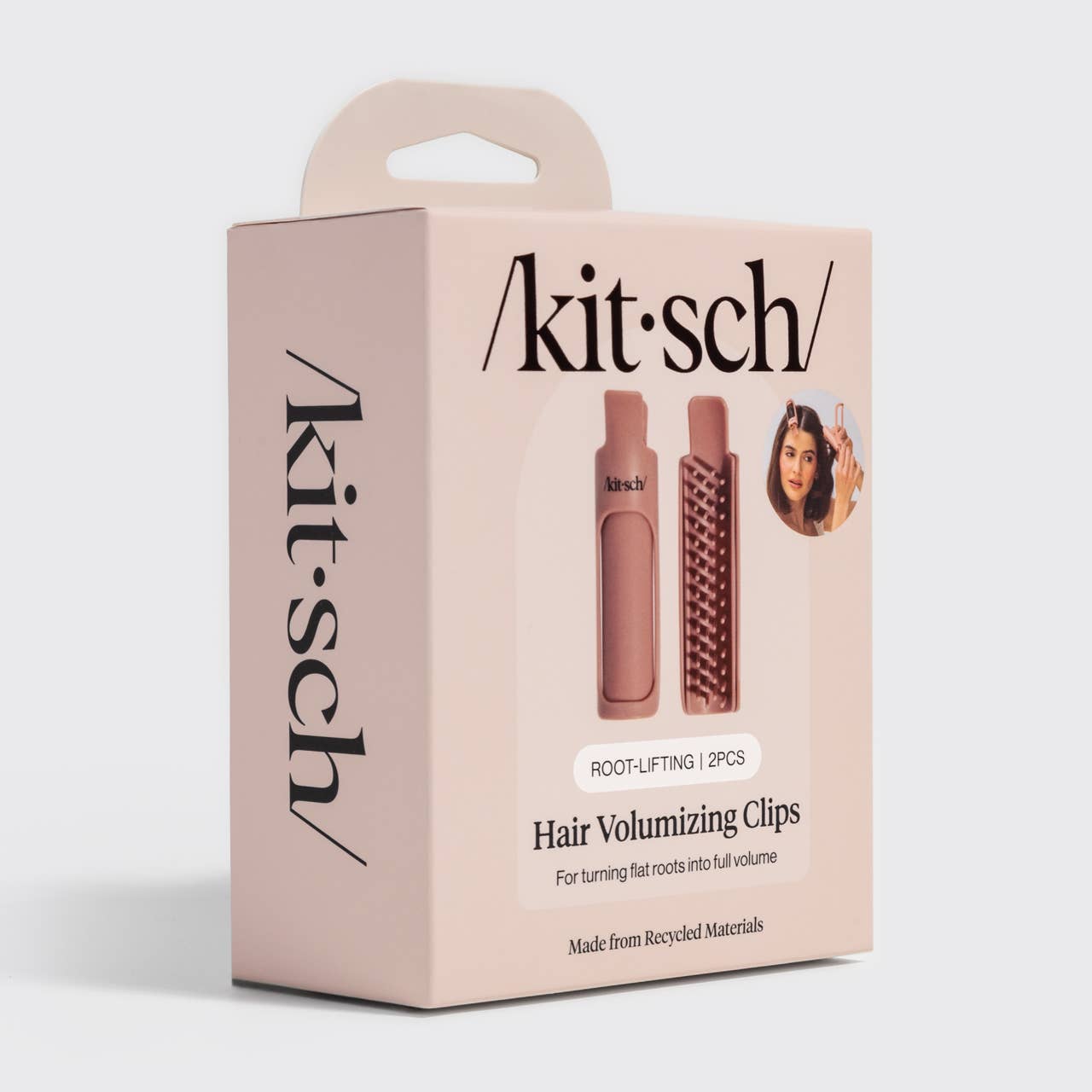 KITSCH - Hair Volumizing Clip 2pc Set - Terracotta