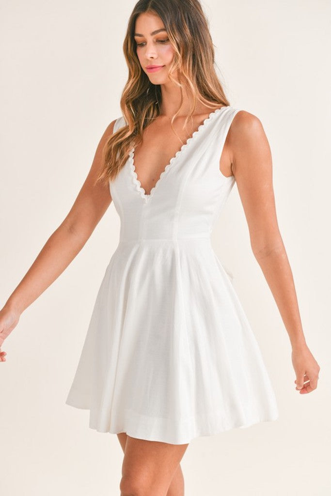 Joelle Mini Dress- Off White