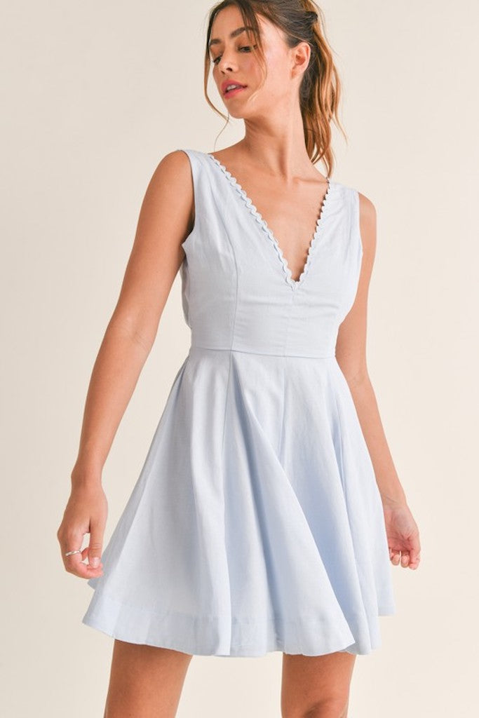 Joelle Mini Dress- Blue