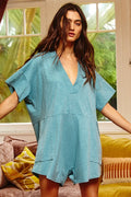 Special Girl Romper- Teal