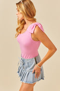 Last Kiss Bodysuit- Pink