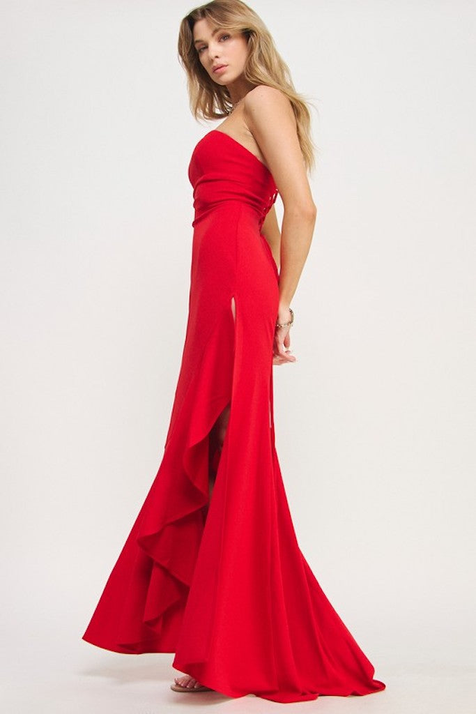 Malia Maxi Dress- Red