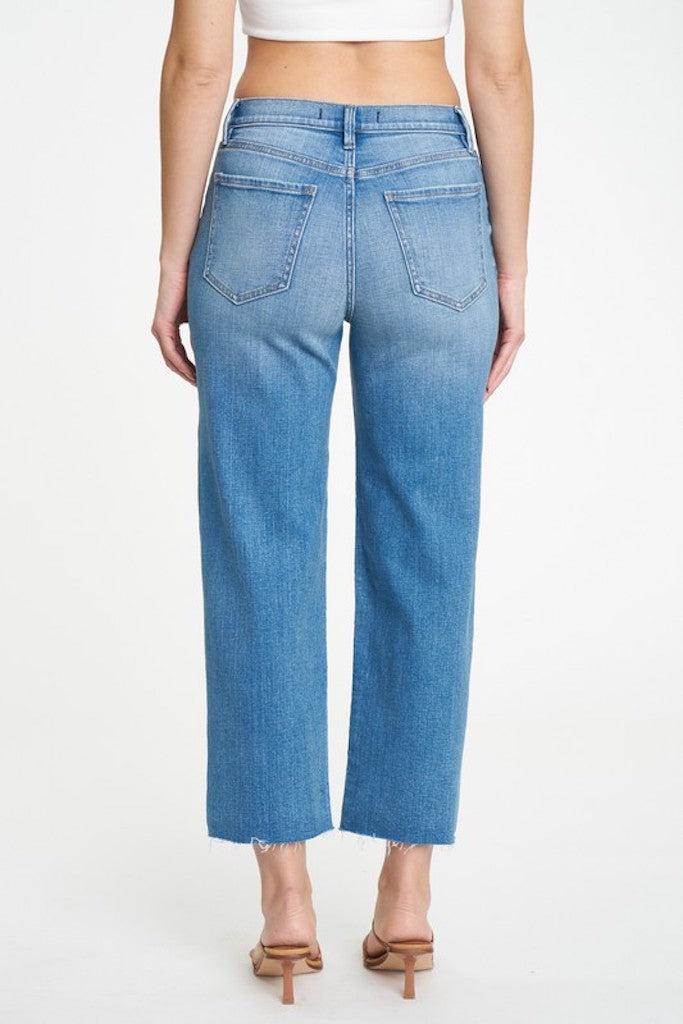 Either Way Wide Leg Jeans- Medium Denim