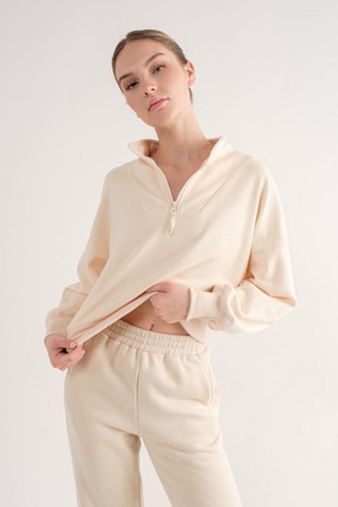 Izzie Sweatshirt- Cream
