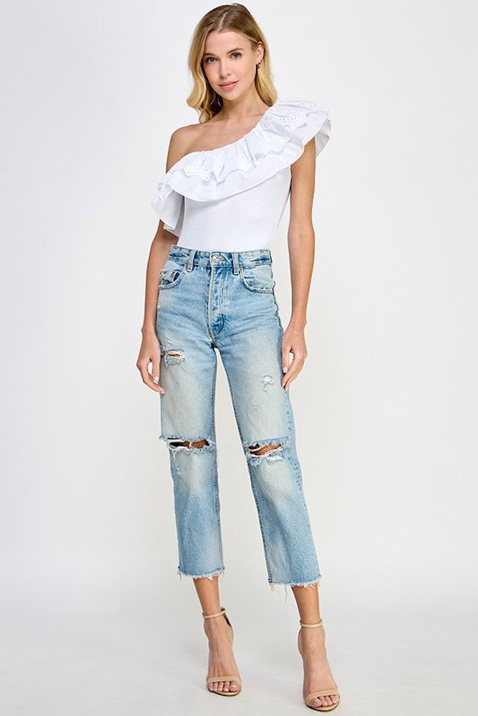 Working Hard Bodysuit- White