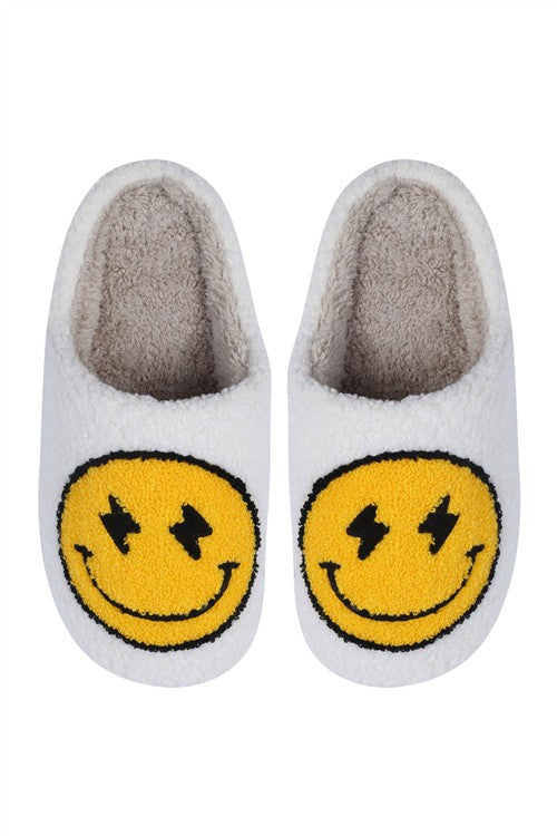 Shocked Me Slippers- White/Yellow