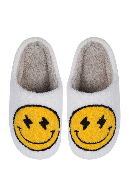 Shocked Me Slippers- White/Yellow