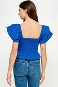 Just Feels Rights Top- Blue