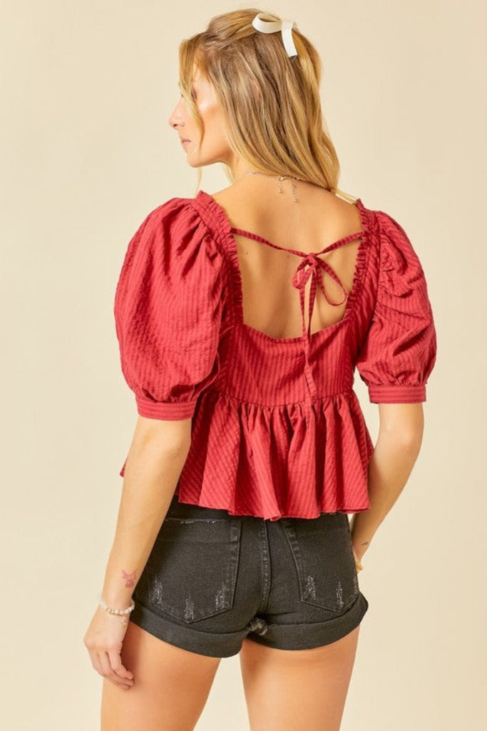 Ends With Us Top- Maroon